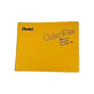 Vintage PENTEL Color Pens Fine Point Markers Original S360-36 Taiwan Rare